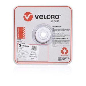 VELCRO 22mm SPOTS LOOP ONLY 900 Dots White 45338