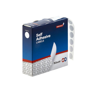 QUIK STIK DSRMC11 LABELS Circular 11mm White PK1400