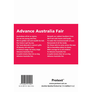 PROTEXT PP COVER STUDENT NOTE BOOK RED 64 PAGE SINGLE RULED 12MM