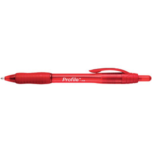 PAPERMATE PROFILE BALLPOINT PEN 1.4mm Retractable Bold Tip Red, Each