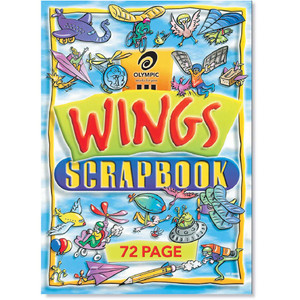 Olympic Scrapbook S325 335 x 240mm 72 Page 60gsm Wings, Blank (140897)
