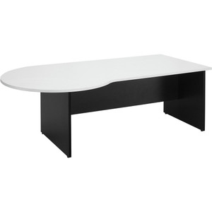LOGAN P SHAPE DESK 2100X1050 White & Ironstone
