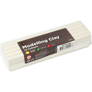 MODELLING CLAY 500GM WHITE CELLO WRAPPED ( EVEM500W )