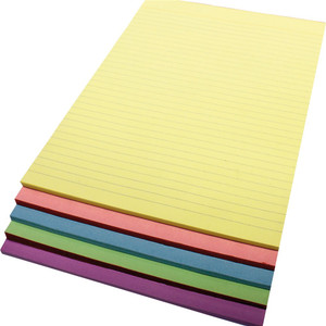 Quill Bond Pad Ruled 70gsm A4 70 Leaf, Pack of 5 Assorted Pads (01356)
