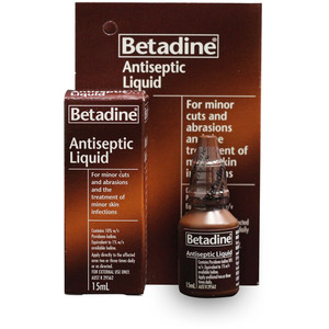 BETADINE POVIDONE IODINE Antiseptic Liquid 15ml