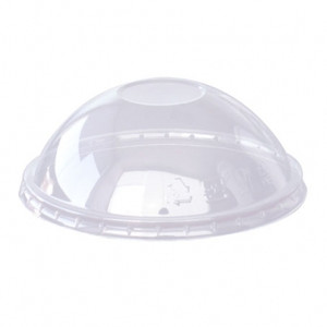 PLA DOME LIDS Suits Cups Of 95Mm Diameter 12Oz, Pk1000