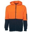 ZIONS FLEECE JACKET Orange/Navy, 4XL