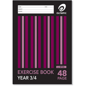 Olympic Exercise Book EY34 A4 48 Page QLD Year 3/4 Ruled (140747)