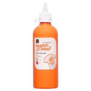 FLUORESCENT CRAFT PAINT 500ML ORANGE