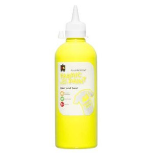 FLUORESCENT CRAFT PAINT 500ML YELLOW