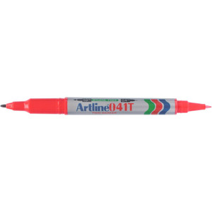 ARTLINE 041T BI NIB MARKER Perm 0 7 0 4mm Red, Bx12