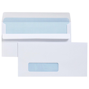 CUMBERLAND CORRESPONDENCE ENVELOPES WINDOW FACE 90x145mm S/Seal 11B (Box of 500)