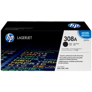 HP 308A BLACK ORIGINAL LASERJET TONER CARTRIDGE (Q2670A) 6K Suits LaserJet 3500 / 3550 / 3700