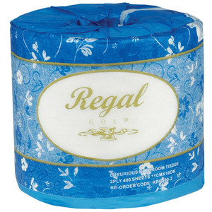 TOILET ROLLS Regal Gold Luxurious 2 Ply 400 Sht Ctn48