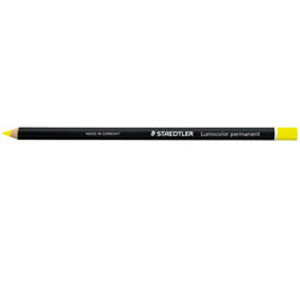 STAEDTLER GLASOCHROM PENCIL Lumocolour Permanent Yellow, Bx12