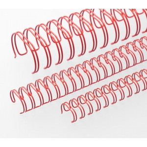 BINDING WIRE 9.5mm 3:1 34 Loop Red Pk100