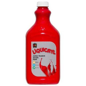 EDUCATIONAL COLOURS LIQUICRYL PAINT 2L CRIMSON