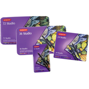 DERWENT STUDIO PENCILS Tin 12 Assorted