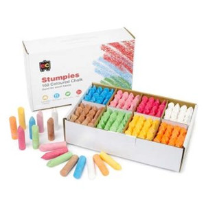 EC STUMPIES CHALK 160PCS SCHOOL PACK