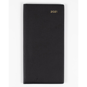 COLLINS BELMONT SLIMLINE DIARY B6/7 Week to Open Potrait Black (2024)