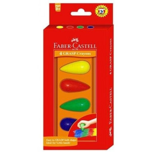 FABER-CASTELL GRASP CRAYONS 4 Assorted Colours