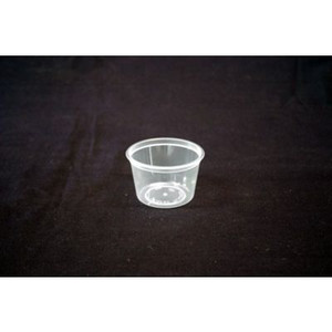 DISPOSABLE ROUND SAUCE CONTAINER 100ml Bx1000 (Lids Sold Separately)
