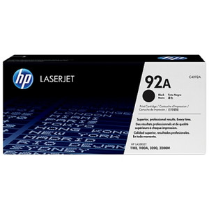 HP 92A BLACK ORIGINAL LASERJET TONER CARTRIDGE 2.5K (C4092A) Suits LaserJet 1100 / 1100A / 3200