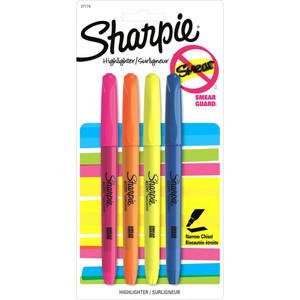 SHARPIE POCKET HIGHLIGHTER Assorted Card of 4