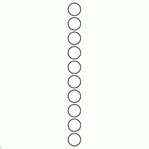 Polylaser Gloss Clear Permanent 20mm Circle Labels Roll of 1000 Labels