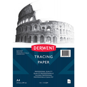 DERWENT PROFESSIONAL TRACING PAPER 110-115GSM A4 PK100