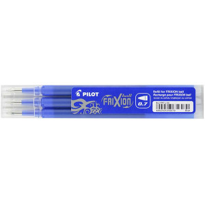 PEN REFILL PILOT FRIXION BALL 0.7MM BLUE PACK 3