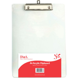 GNS CLIPBOARD A4 Acrylic Clear 71291 (same as #GP-CLIPA4ACR)