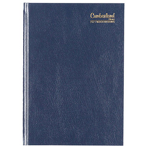 CUMBERLAND DIARY CASEBOUND A5 WEEK TO VIEW BLUE (2024)