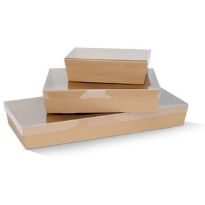 BROWN CATERING TRAY SMALL 255X155X80 mm Carton of 50 (Lids Sold Separately)