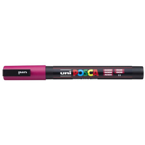 UNI PC-3M POSCA POSTER MARKER FINE BULLET TIP 1.3MM FUCHSIA