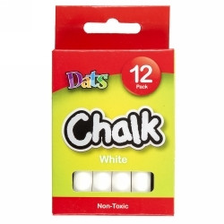 Dats Chalk White Pack of 12