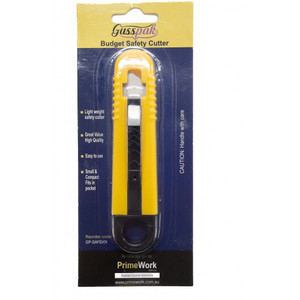 12 x Gusspak Premium Safety Cutter Knife Compact with Rounded Corner Blade (12 Knives)