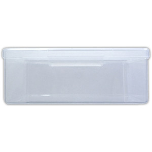 PLASTIC CASE WHITE / CLEAR 42 x 21 x 22CM