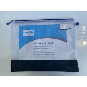 Premier A3 Mesh Zipper Pouch with Note Card Holder (18805380)