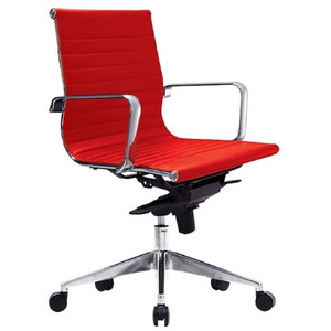 Web Executive Low Back Chair Red