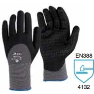 GLOVES MAXI PLUS WATER RESISTANT MICRO FOAM PALM Large