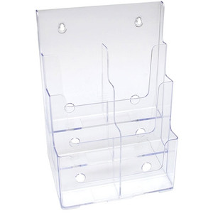 Deflecto 6 Pocket 3 Tier Brochure Holder DL