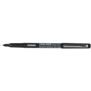 OSMER OS1401 FINELINER 0.4MM FINEPOINT BLACK BOX OF 12