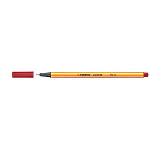 STABILO POINT 88 FINELINER CRIMSON BOX 10
