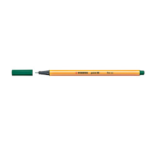 STABILO POINT 88 FINELINER PINE GREEN (BX10)