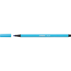 STABILO PEN 68 FIBRE TIP PEN AZURE (BX10)