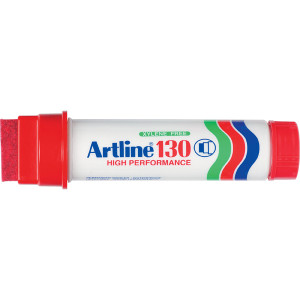 ARTLINE 130 PERMANENT MARKER 30MM CHISEL NIB RED (BX12)