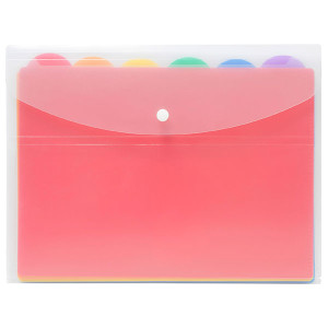 MARBIG DOCUMENT WALLET 6 FILES BRIGHTS (WLT6)
