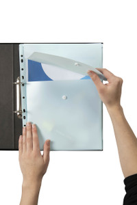 MARBIG BINDER WALLET A4 TOP OPEN PASTEL BLUE