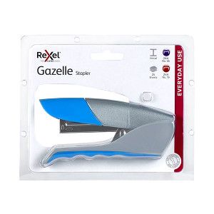 REXEL STAPLER H/STRIP GAZELLE BLUE